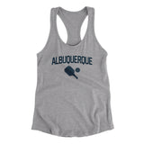 Albuquerque Pickleball Women's Racerback Tank-Heather Grey-Allegiant Goods Co. Vintage Sports Apparel