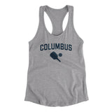 Columbus Pickleball Women's Racerback Tank-Heather Grey-Allegiant Goods Co. Vintage Sports Apparel