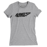 Tennessee State Shape Text Women's T-Shirt-Allegiant Goods Co. Vintage Sports Apparel