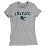 Lake Placid Pickleball Women's T-Shirt-Heather Grey-Allegiant Goods Co. Vintage Sports Apparel