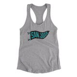 San Jose Pennant Women's Racerback Tank-Allegiant Goods Co. Vintage Sports Apparel