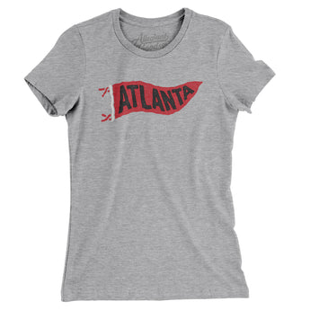 Atlanta Pennant Women's T-Shirt-Allegiant Goods Co. Vintage Sports Apparel