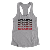 Atlanta Repeat Women's Racerback Tank-Allegiant Goods Co. Vintage Sports Apparel