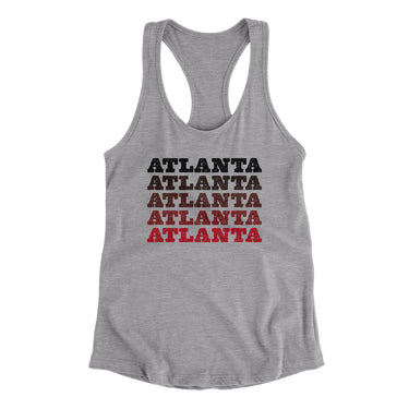 Atlanta Repeat Women's Racerback Tank-Allegiant Goods Co. Vintage Sports Apparel