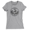 Oklahoma State Quarter Women's T-Shirt-Heather Grey-Allegiant Goods Co. Vintage Sports Apparel