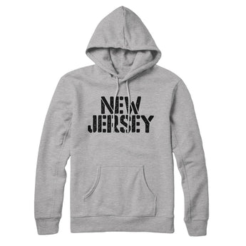 New Jersey Military Stencil Hoodie-Allegiant Goods Co. Vintage Sports Apparel