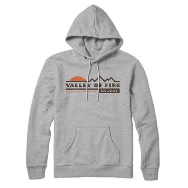 Valley Of Fire Sunset Hoodie-Heather Grey-Allegiant Goods Co. Vintage Sports Apparel
