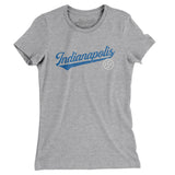 Indianapolis Vintage Script Women's T-Shirt-Allegiant Goods Co. Vintage Sports Apparel