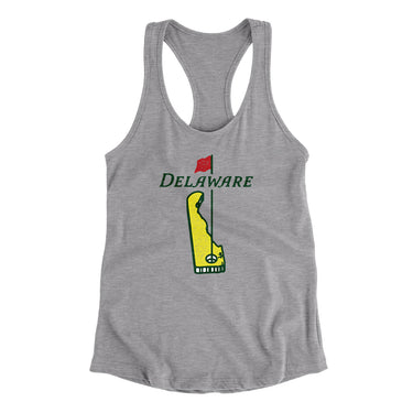 Delaware Golf Women's Racerback Tank-Allegiant Goods Co. Vintage Sports Apparel