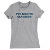 I've Been To San Diego Women's T-Shirt-Heather Grey-Allegiant Goods Co. Vintage Sports Apparel