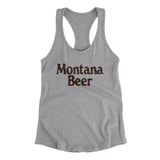 Montana Beer Women's Racerback Tank-Allegiant Goods Co. Vintage Sports Apparel