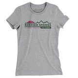 Borrego Springs Mountain Sunset Women's T-Shirt-Heather Grey-Allegiant Goods Co. Vintage Sports Apparel