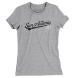 San Antonio Vintage Script Women's T-Shirt-Allegiant Goods Co. Vintage Sports Apparel