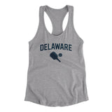 Delaware Pickleball Women's Racerback Tank-Heather Grey-Allegiant Goods Co. Vintage Sports Apparel