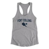 Fort Collins Pickleball Women's Racerback Tank-Heather Grey-Allegiant Goods Co. Vintage Sports Apparel