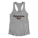 Philadelphia Beer Women's Racerback Tank-Heather Grey-Allegiant Goods Co. Vintage Sports Apparel