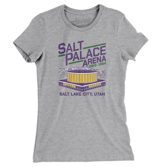 Salt Palace Arena Women's T-Shirt-Allegiant Goods Co. Vintage Sports Apparel
