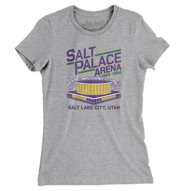 Salt Palace Arena Women's T-Shirt-Allegiant Goods Co. Vintage Sports Apparel