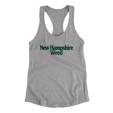 New Hampshire Weed Women's Racerback Tank-Allegiant Goods Co. Vintage Sports Apparel