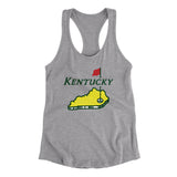 Kentucky Golf Women's Racerback Tank-Heather Grey-Allegiant Goods Co. Vintage Sports Apparel