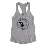 Michigan State Quarter Women's Racerback Tank-Allegiant Goods Co. Vintage Sports Apparel