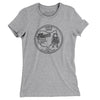 Ohio State Quarter Women's T-Shirt-Heather Grey-Allegiant Goods Co. Vintage Sports Apparel