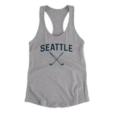 Seattle Golf Women's Racerback Tank-Heather Grey-Allegiant Goods Co. Vintage Sports Apparel