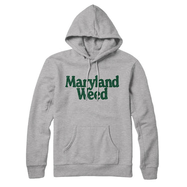 Maryland Weed Hoodie-Allegiant Goods Co. Vintage Sports Apparel