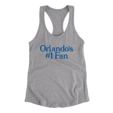 Orlando's Number 1 Fan Women's Racerback Tank-Allegiant Goods Co. Vintage Sports Apparel