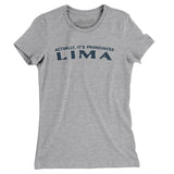 Actually It's Pronounced Lima Women's T-Shirt-Heather Grey-Allegiant Goods Co. Vintage Sports Apparel