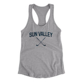 Sun Valley Golf Women's Racerback Tank-Heather Grey-Allegiant Goods Co. Vintage Sports Apparel