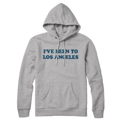 I've Been To Los Angeles Hoodie-Heather Grey-Allegiant Goods Co. Vintage Sports Apparel