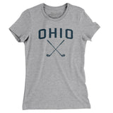 Ohio Golf Women's T-Shirt-Heather Grey-Allegiant Goods Co. Vintage Sports Apparel