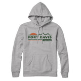 Fort Davis Mountain Sunset Hoodie-Heather Grey-Allegiant Goods Co. Vintage Sports Apparel