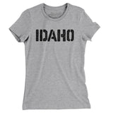 Idaho Military Stencil Women's T-Shirt-Allegiant Goods Co. Vintage Sports Apparel