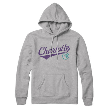 Charlotte Vintage Script Hoodie-Allegiant Goods Co. Vintage Sports Apparel