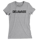 Delaware Military Stencil Women's T-Shirt-Allegiant Goods Co. Vintage Sports Apparel