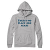 There's No Place Like Miami Hoodie-Heather Grey-Allegiant Goods Co. Vintage Sports Apparel