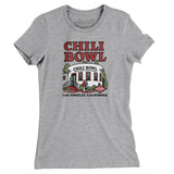 Chili Bowl Women's T-Shirt-Heather Grey-Allegiant Goods Co. Vintage Sports Apparel