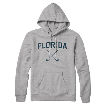 Florida Golf Hoodie-Heather Grey-Allegiant Goods Co. Vintage Sports Apparel