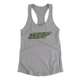Tennessee Golf Course Map Women's Racerback Tank-Heather Grey-Allegiant Goods Co. Vintage Sports Apparel
