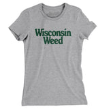 Wisconsin Weed Women's T-Shirt-Heather Grey-Allegiant Goods Co. Vintage Sports Apparel