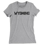 Wyoming Military Stencil Women's T-Shirt-Allegiant Goods Co. Vintage Sports Apparel