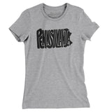Pennsylvania State Shape Text Women's T-Shirt-Allegiant Goods Co. Vintage Sports Apparel