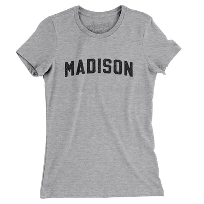 Madison Varsity Women's T-Shirt-Heather Grey-Allegiant Goods Co. Vintage Sports Apparel