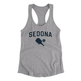 Sedona Pickleball Women's Racerback Tank-Heather Grey-Allegiant Goods Co. Vintage Sports Apparel