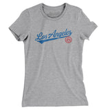 Los Angeles Vintage Script Women's T-Shirt-Allegiant Goods Co. Vintage Sports Apparel
