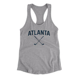 Atlanta Golf Women's Racerback Tank-Heather Grey-Allegiant Goods Co. Vintage Sports Apparel