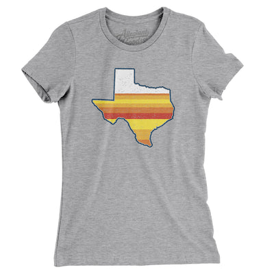 Houston Baseball Women's T-Shirt-Heather Grey-Allegiant Goods Co. Vintage Sports Apparel