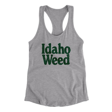 Idaho Weed Women's Racerback Tank-Allegiant Goods Co. Vintage Sports Apparel